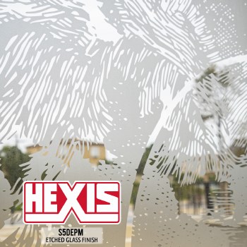 HEXIS ETCHED GLASS 3 mil 48in x 1 yd